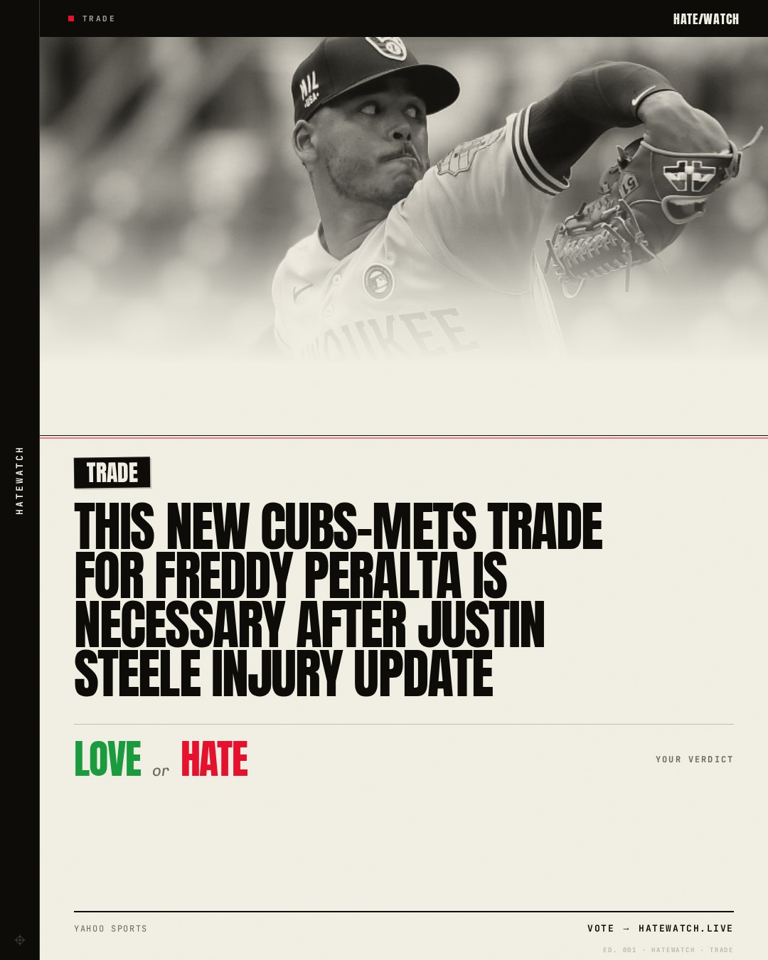This new Cubs-Mets trade for Freddy Peralta is necessary after Justin Steele injury update