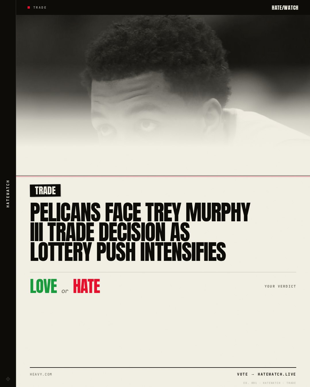 Pelicans Face Trey Murphy III Trade Decision as Lottery Push Intensifies
