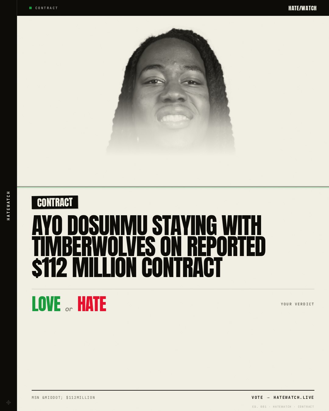Ayo Dosunmu staying with Timberwolves on reported $112 million contract
