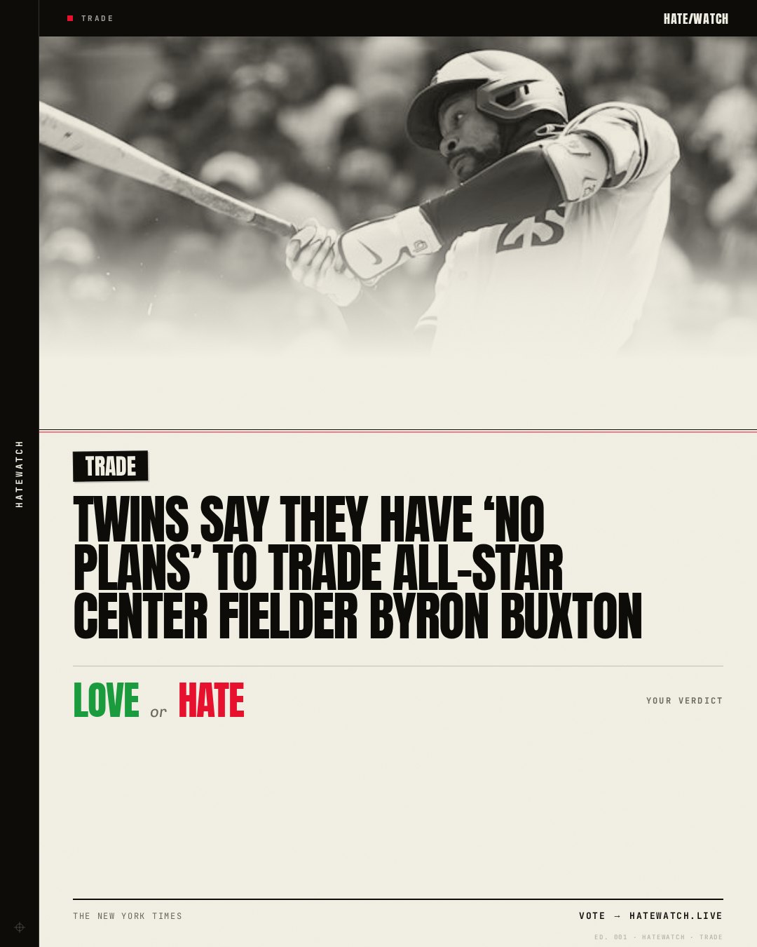 Twins say they have ‘no plans’ to trade All-Star center fielder Byron Buxton