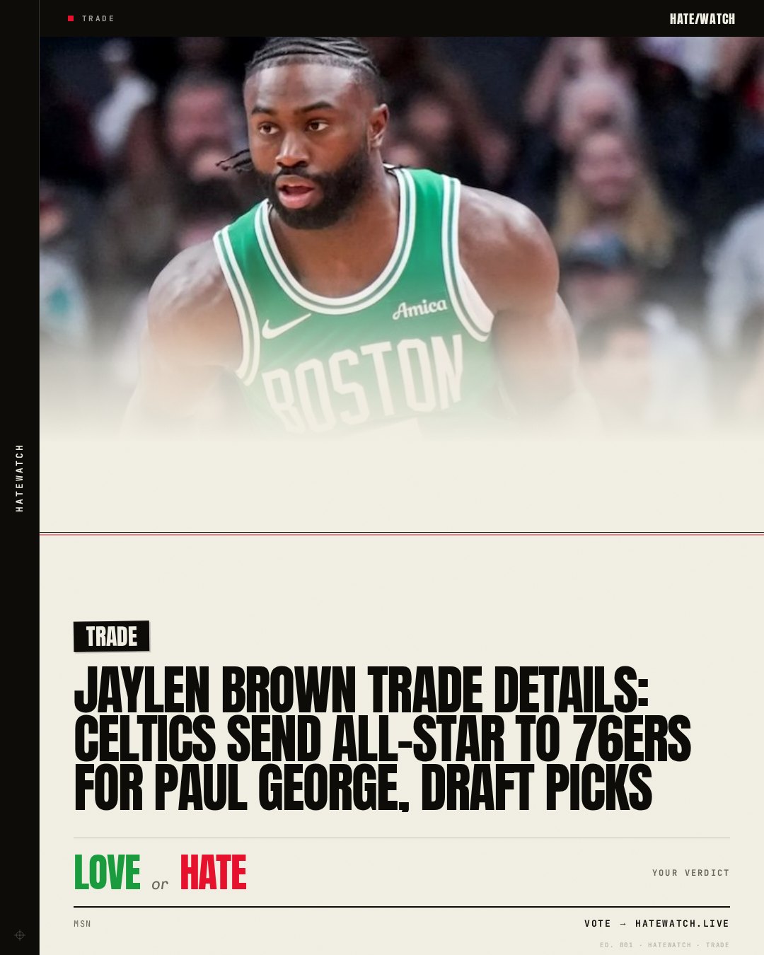 Jaylen Brown trade details: Celtics send All-Star to 76ers for Paul George, draft picks
