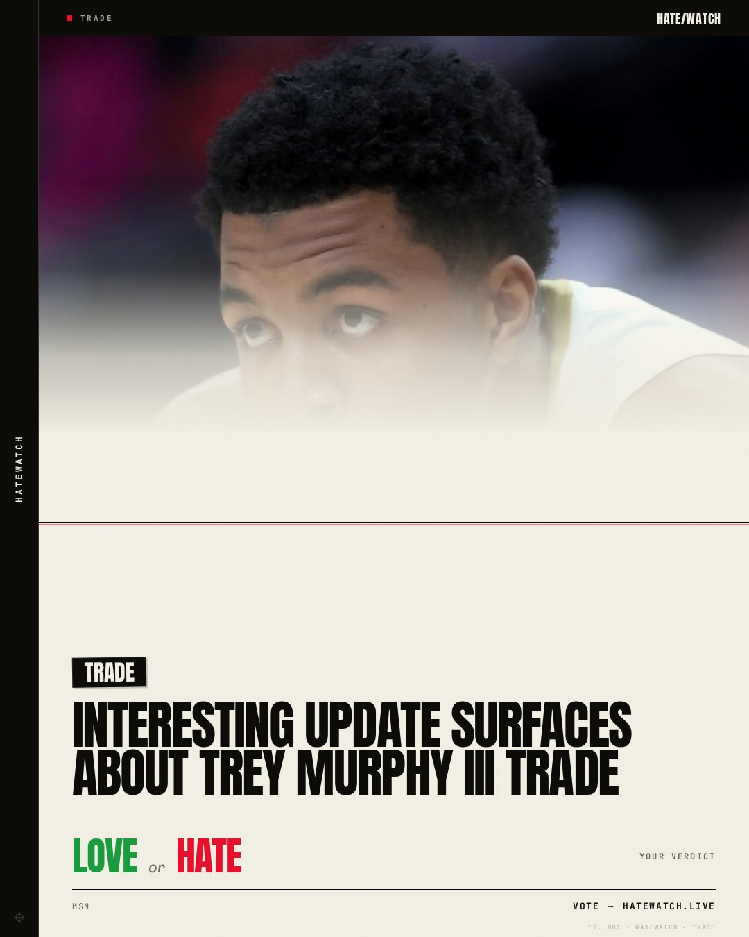 Interesting update surfaces about Trey Murphy III trade