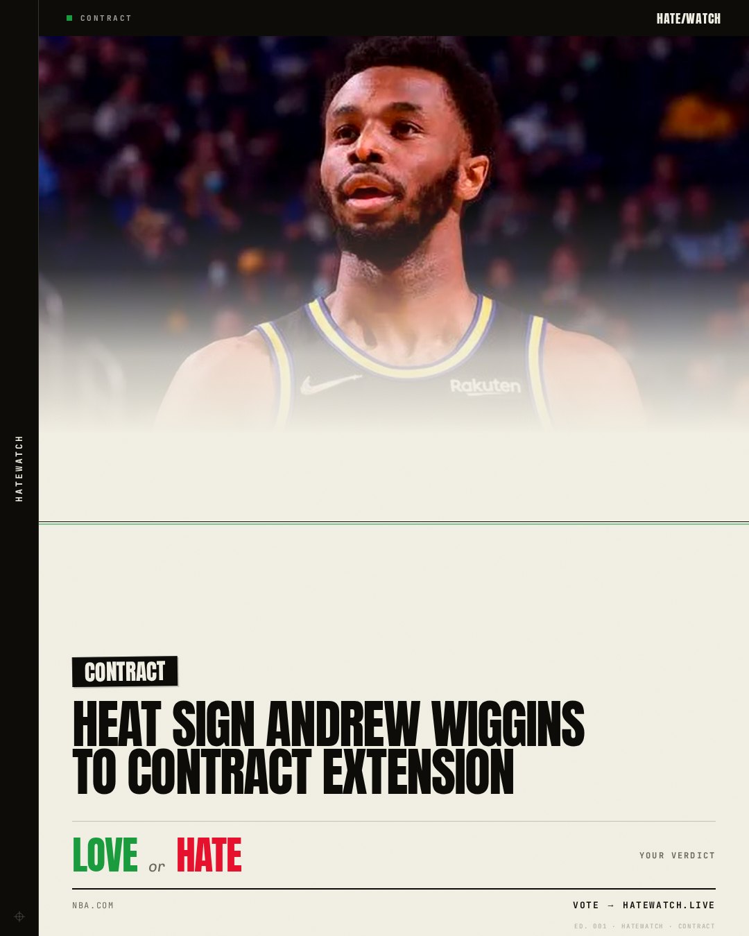 HEAT SIGN ANDREW WIGGINS TO CONTRACT EXTENSION