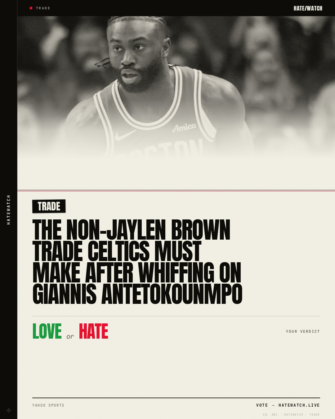 The non-Jaylen Brown trade Celtics must make after whiffing on Giannis Antetokounmpo