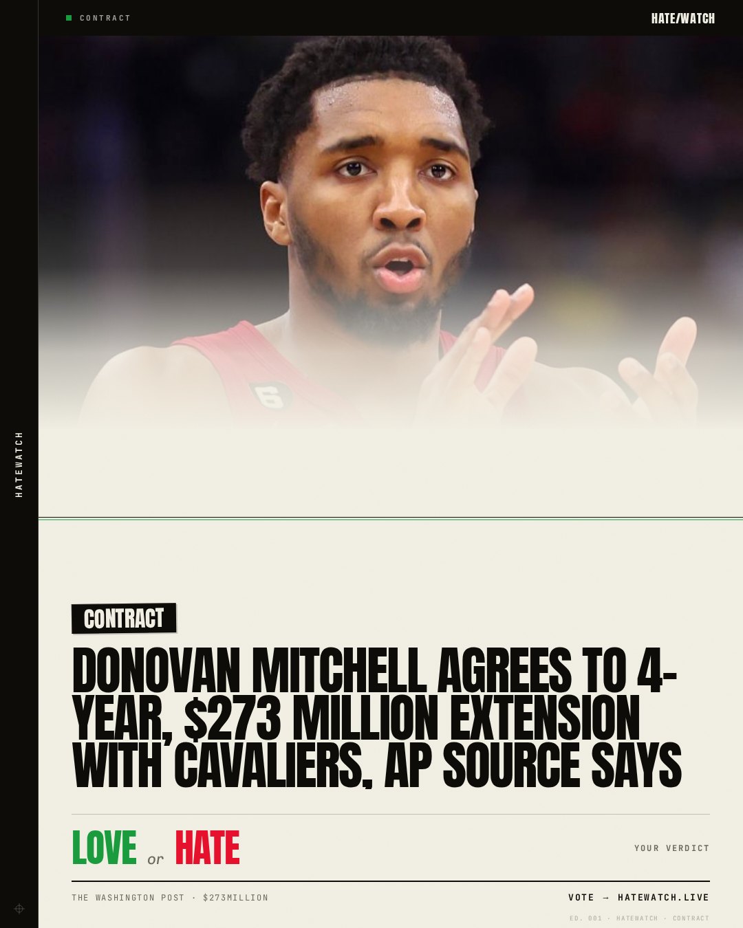 Donovan Mitchell agrees to 4-year, $273 million extension with Cavaliers, AP source says
