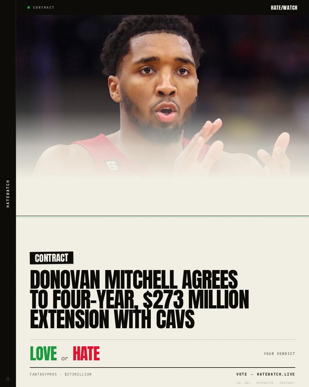 Donovan Mitchell agrees to four-year, $273 million extension with Cavs