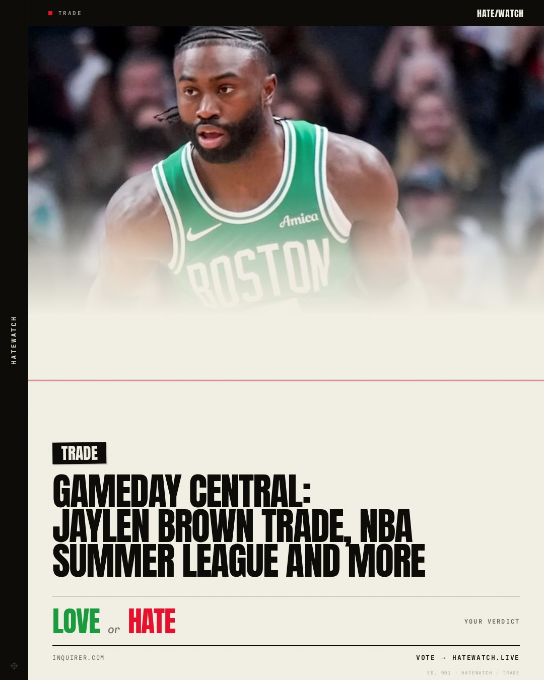 Gameday Central: Jaylen Brown trade, NBA Summer League and more