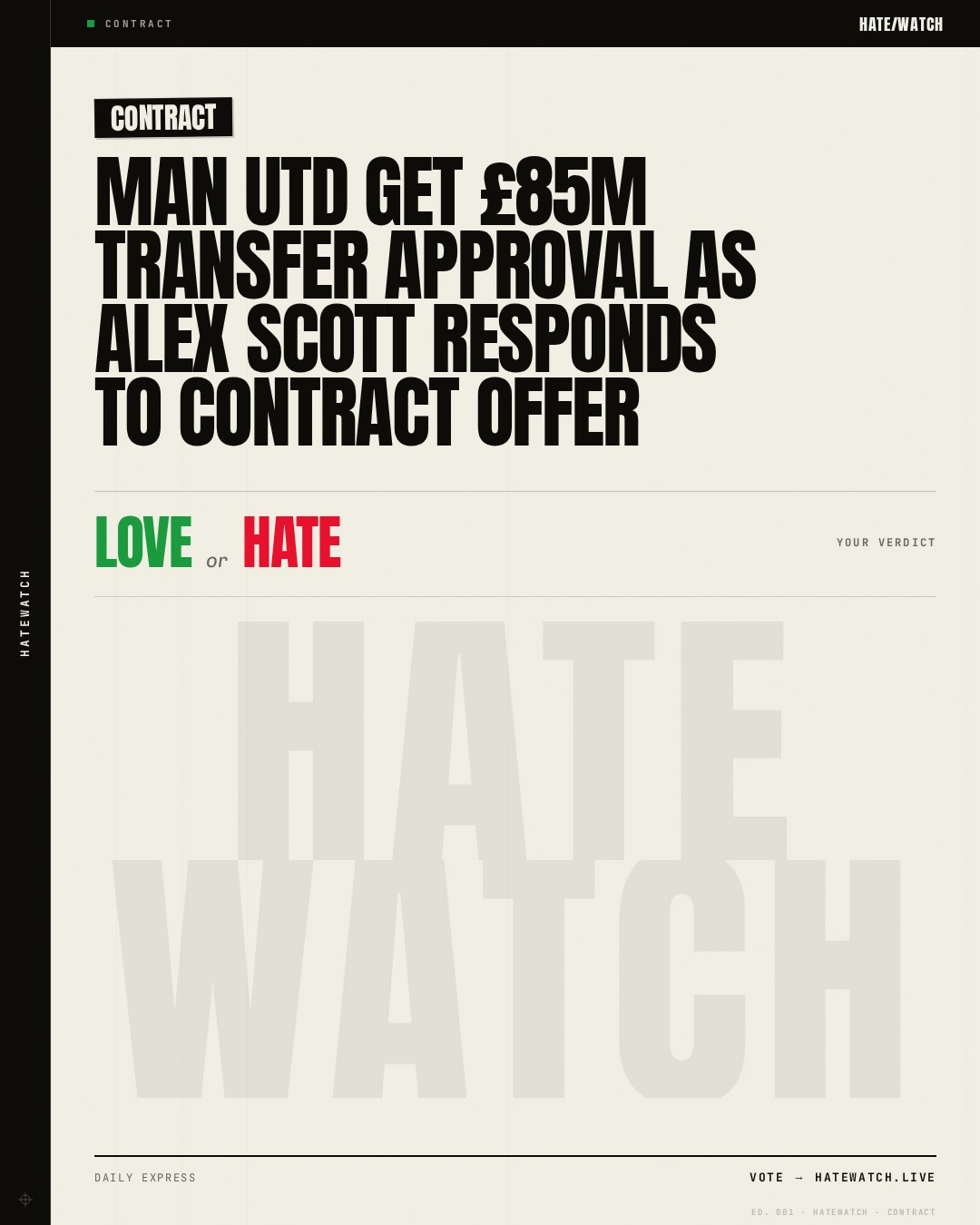 Man Utd get £85m transfer approval as Alex Scott responds to contract offer