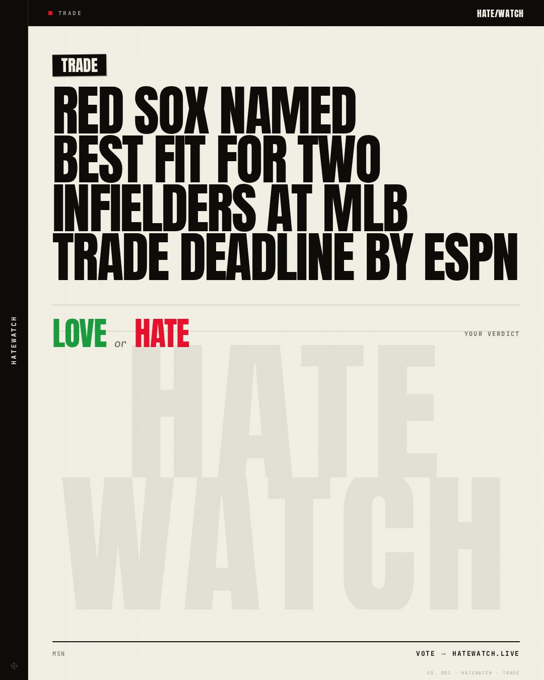 Red Sox named best fit for two infielders at MLB trade deadline by ESPN