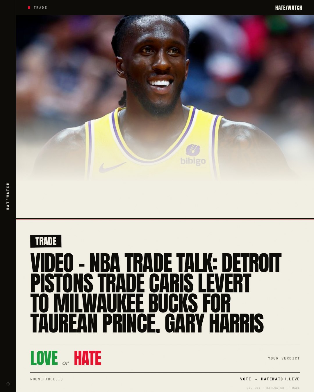 Video - NBA Trade Talk: Detroit Pistons Trade Caris LeVert To Milwaukee Bucks For Taurean Prince, Gary Harris