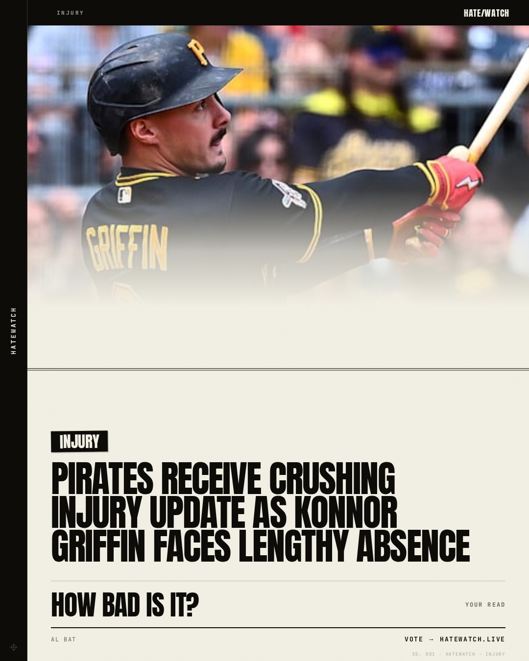 Pirates Receive Crushing Injury Update as Konnor Griffin Faces Lengthy Absence