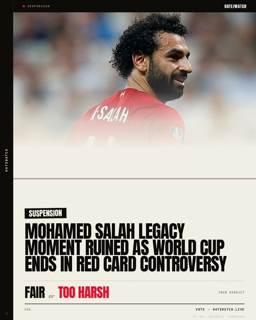 Mohamed Salah legacy moment ruined as World Cup ends in red card controversy