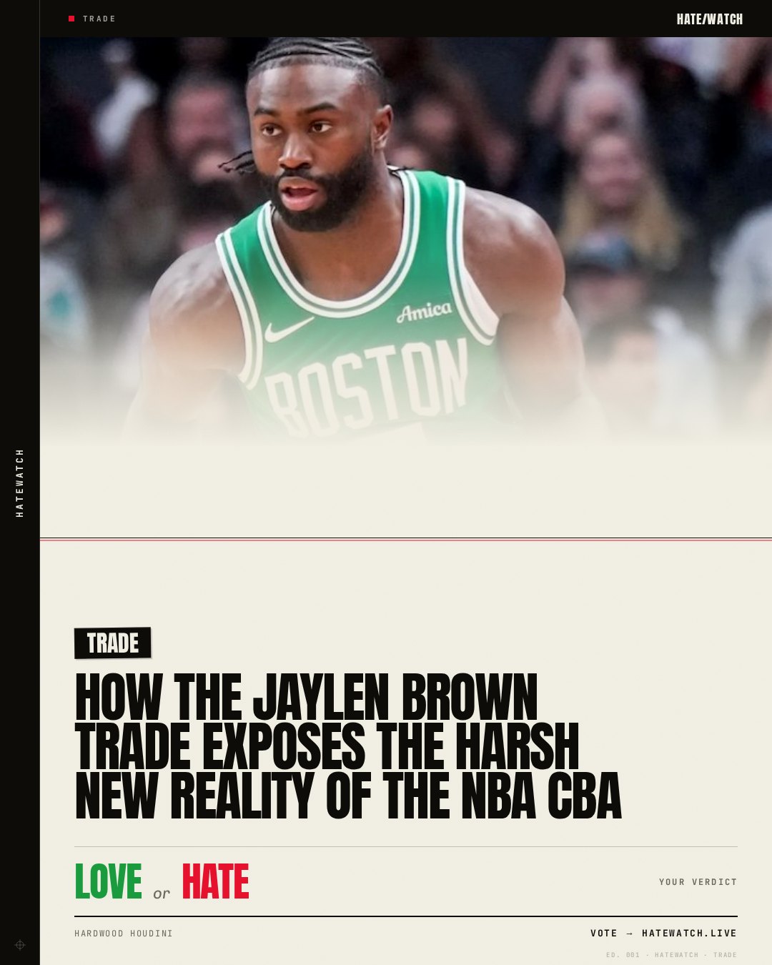 How the Jaylen Brown trade exposes the harsh new reality of the NBA CBA