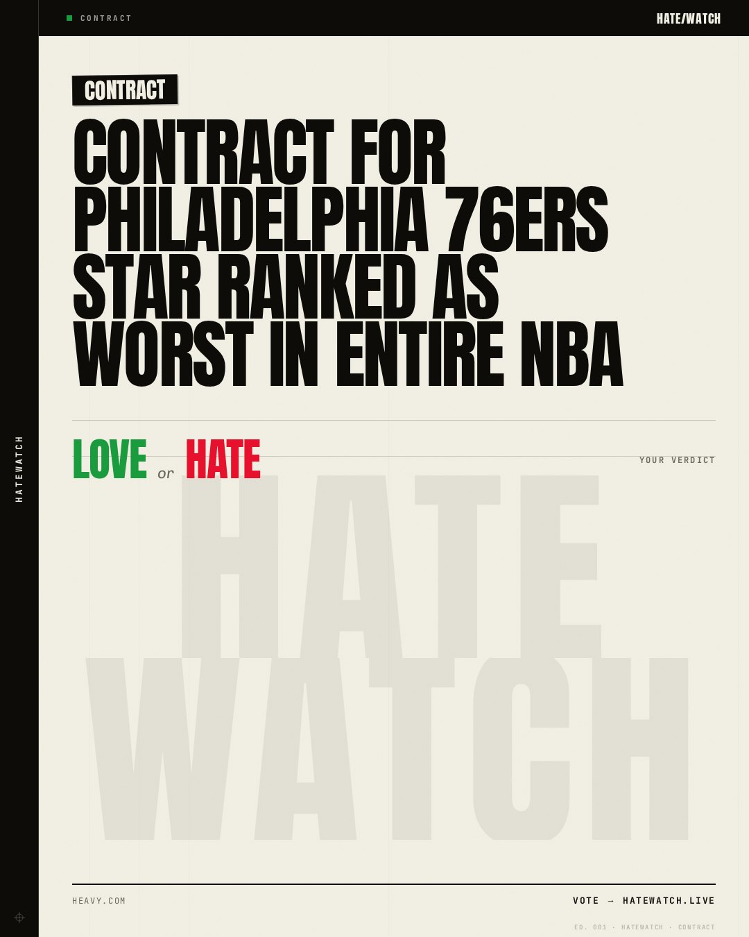 Contract for Philadelphia 76ers Star Ranked as Worst in Entire NBA