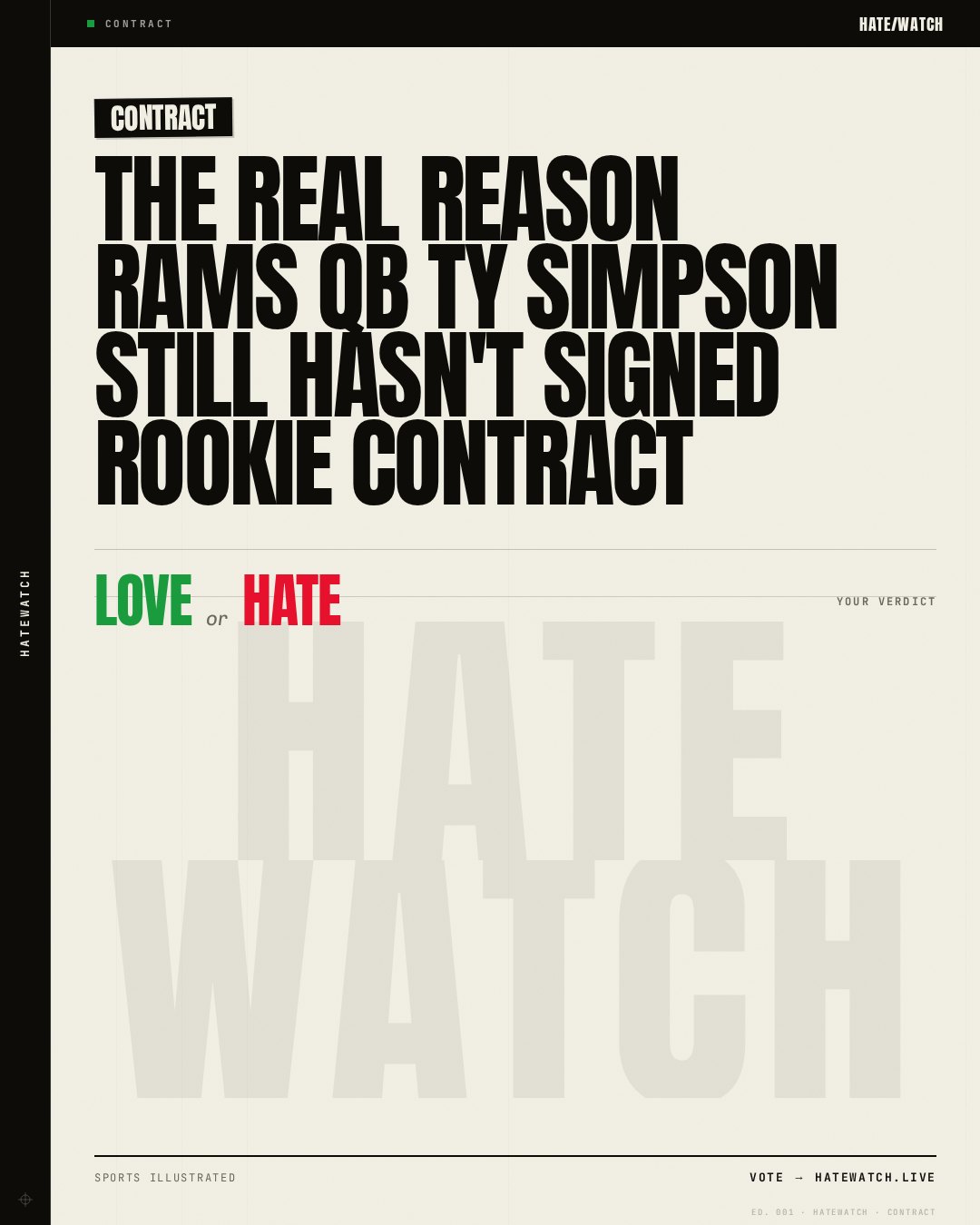 The Real Reason Rams QB Ty Simpson Still Hasn't Signed Rookie Contract