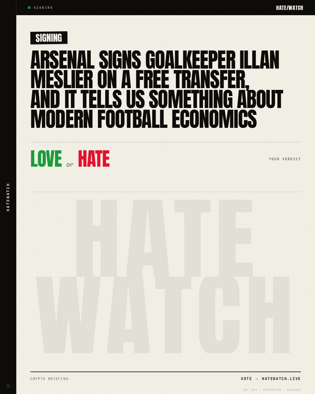 Arsenal signs goalkeeper Illan Meslier on a free transfer, and it tells us something about modern football economics