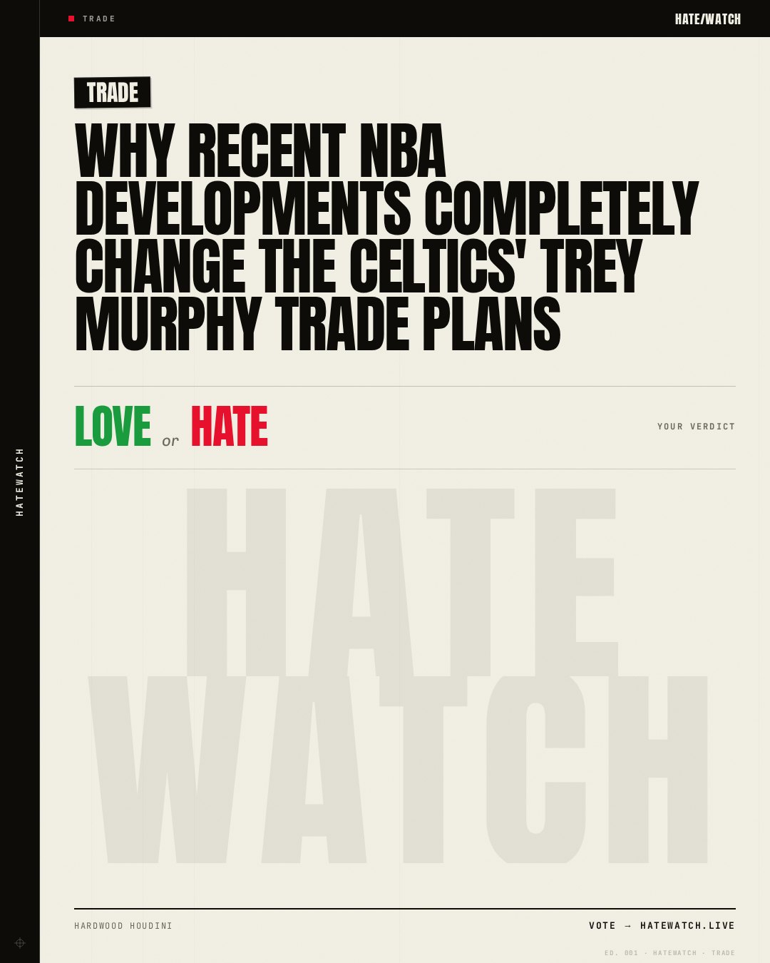 Why recent NBA developments completely change the Celtics' Trey Murphy trade plans