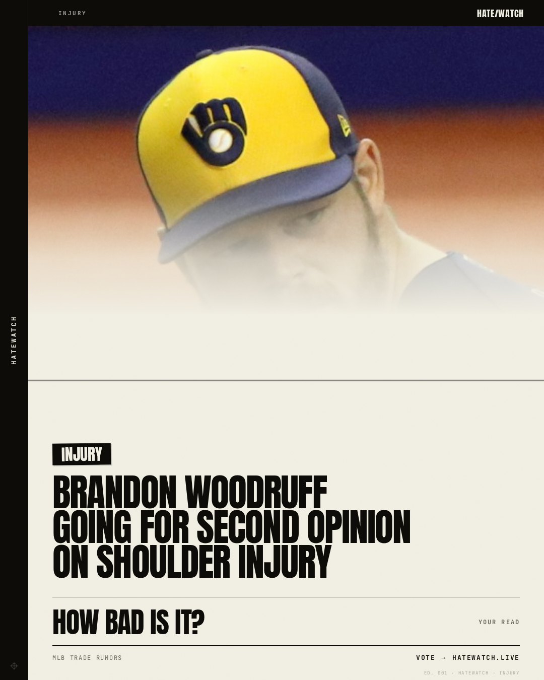 Brandon Woodruff Going For Second Opinion On Shoulder Injury
