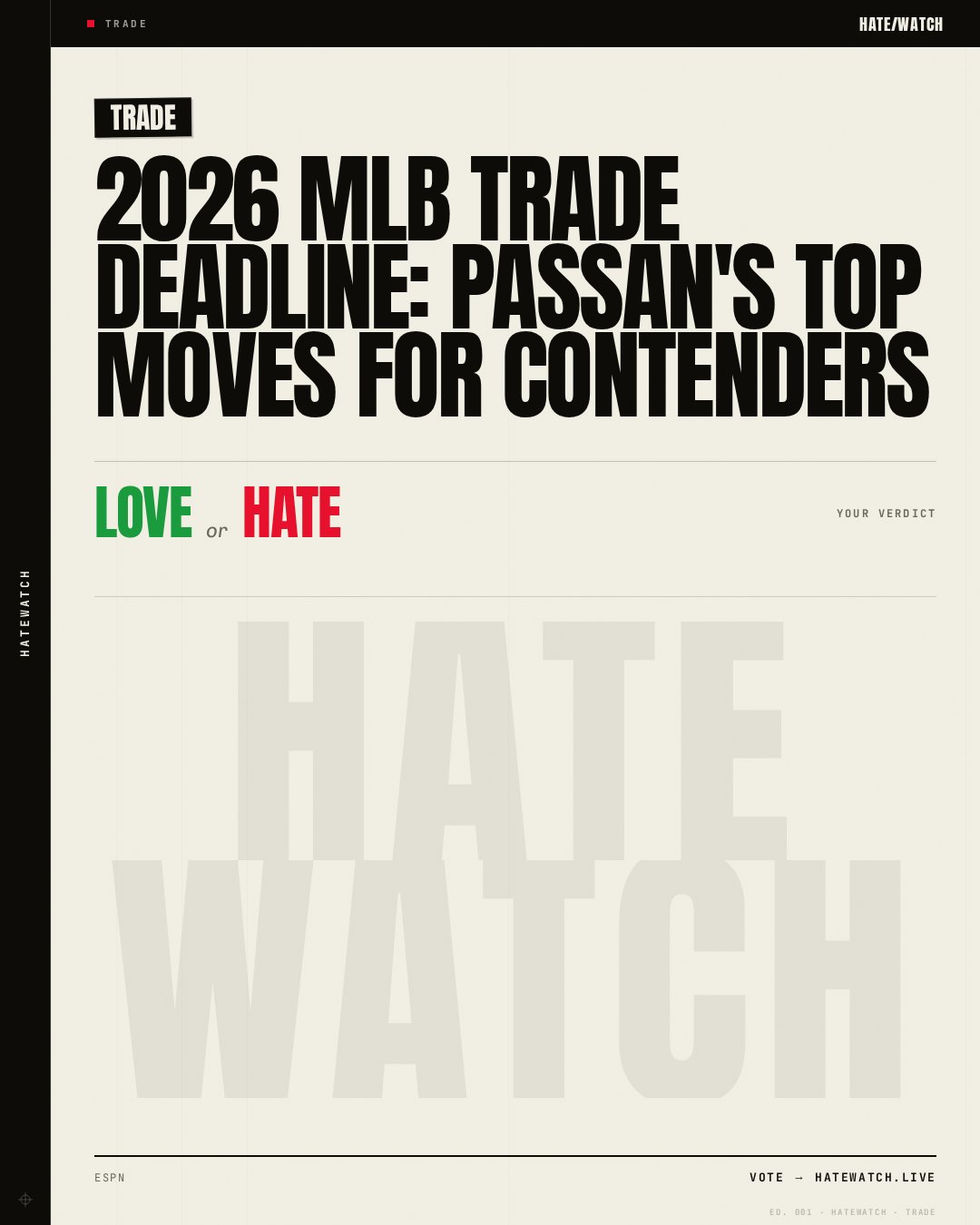 2026 MLB trade deadline: Passan's top moves for contenders