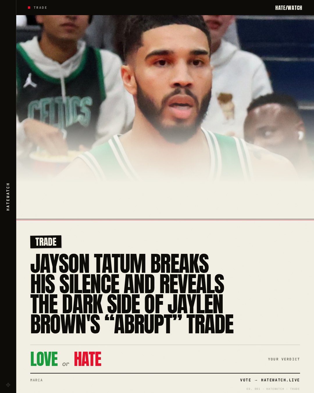 Jayson Tatum breaks his silence and reveals the dark side of Jaylen Brown's “abrupt” trade
