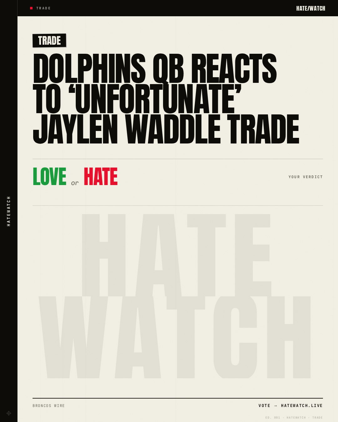 Dolphins QB reacts to ‘unfortunate’ Jaylen Waddle trade