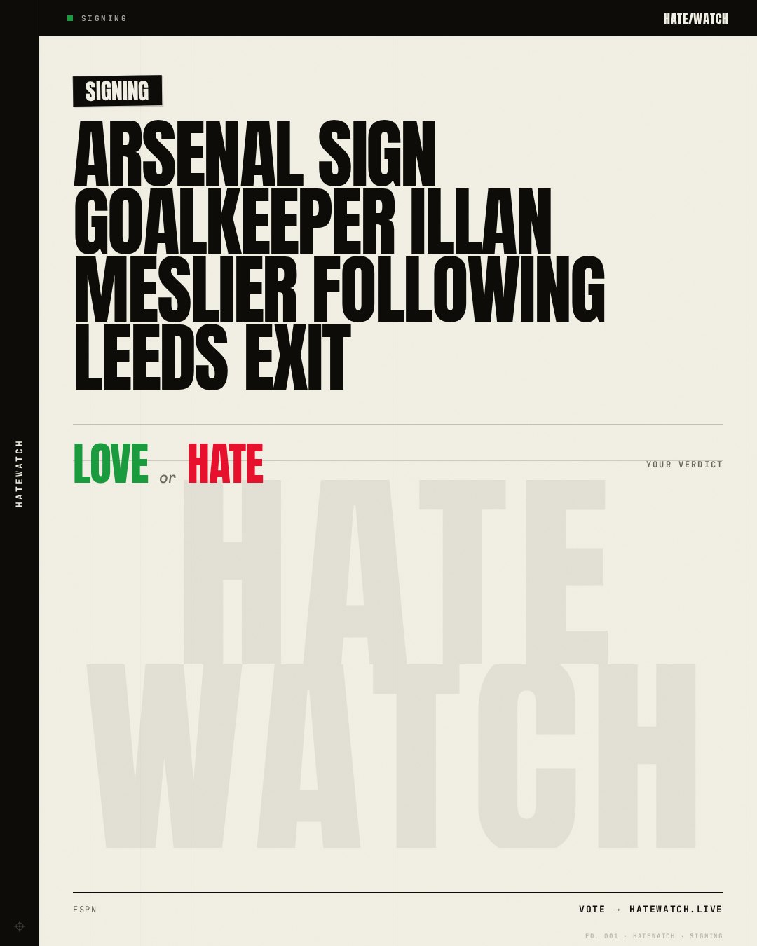 Arsenal sign goalkeeper Illan Meslier following Leeds exit