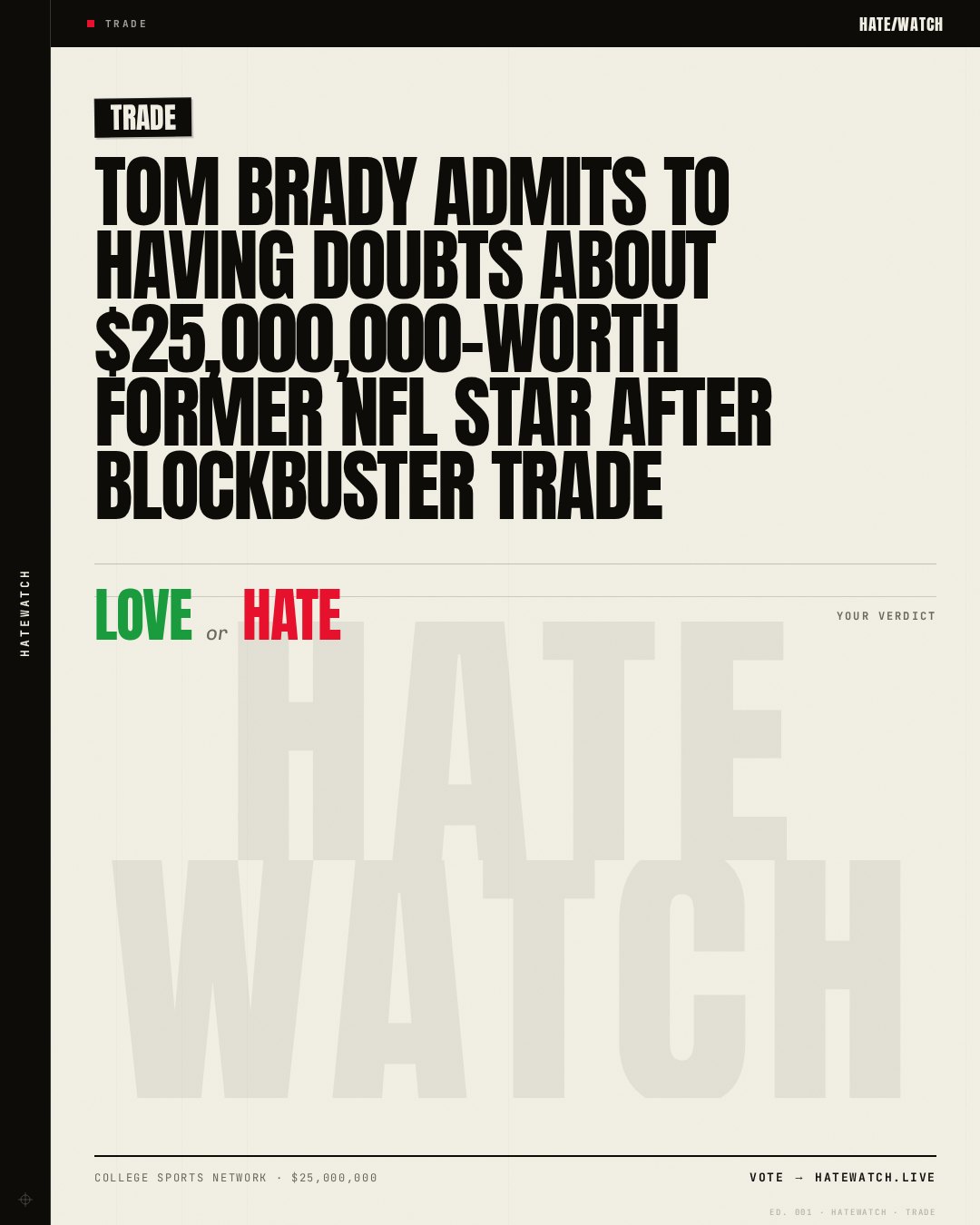 Tom Brady Admits To Having Doubts About $25,000,000-Worth Former NFL Star After Blockbuster Trade