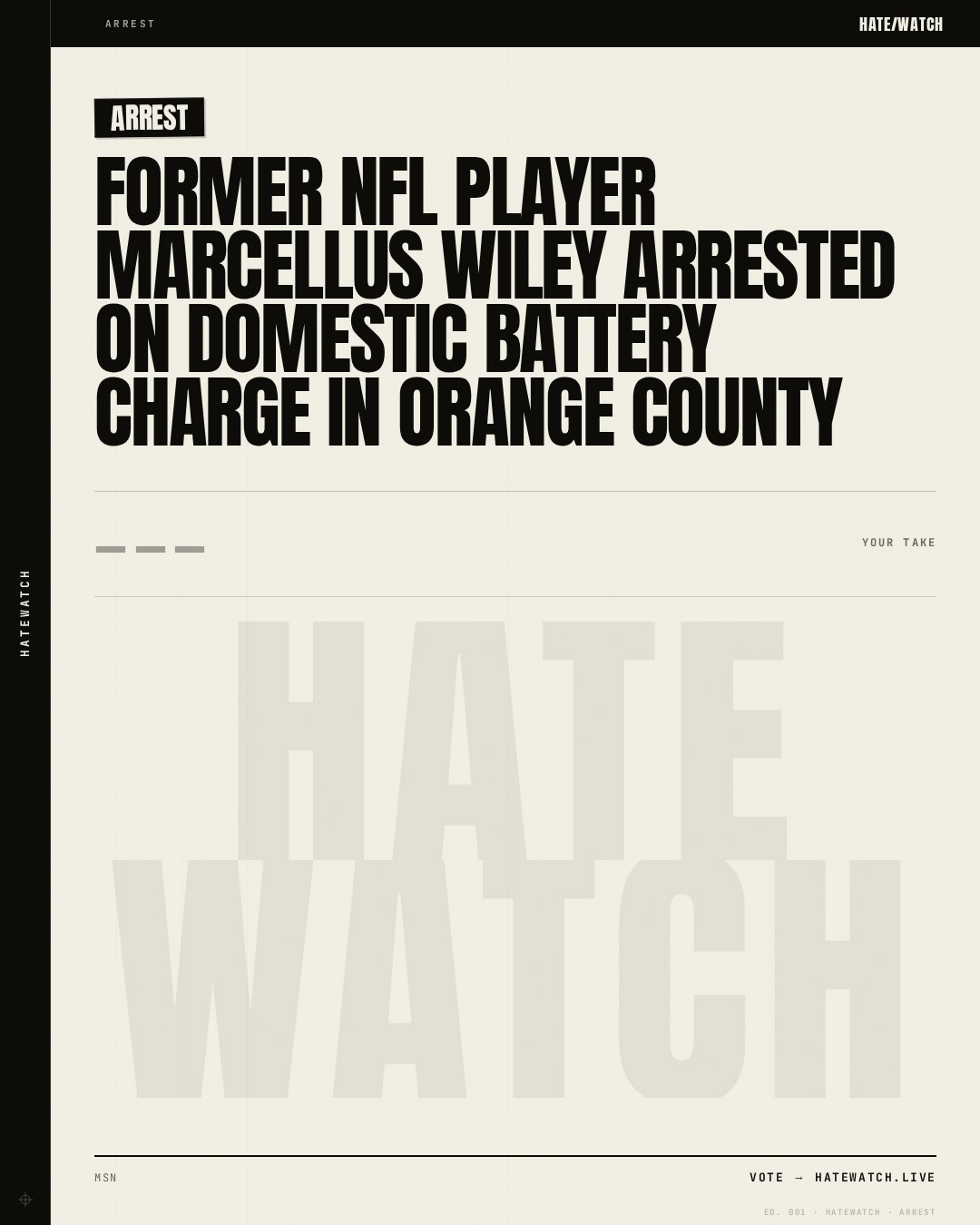 Former NFL player Marcellus Wiley arrested on domestic battery charge in Orange County