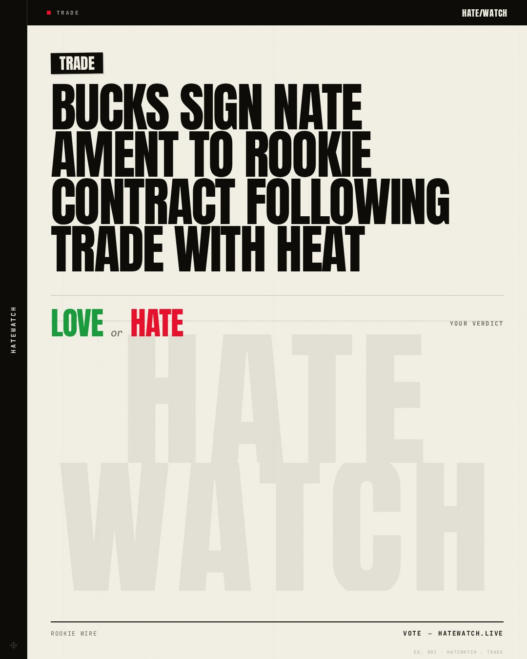 Bucks sign Nate Ament to rookie contract following trade with Heat