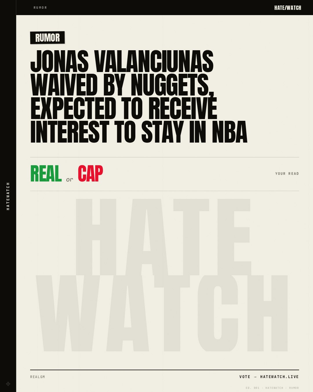 Jonas Valanciunas Waived By Nuggets, Expected To Receive Interest To Stay In NBA
