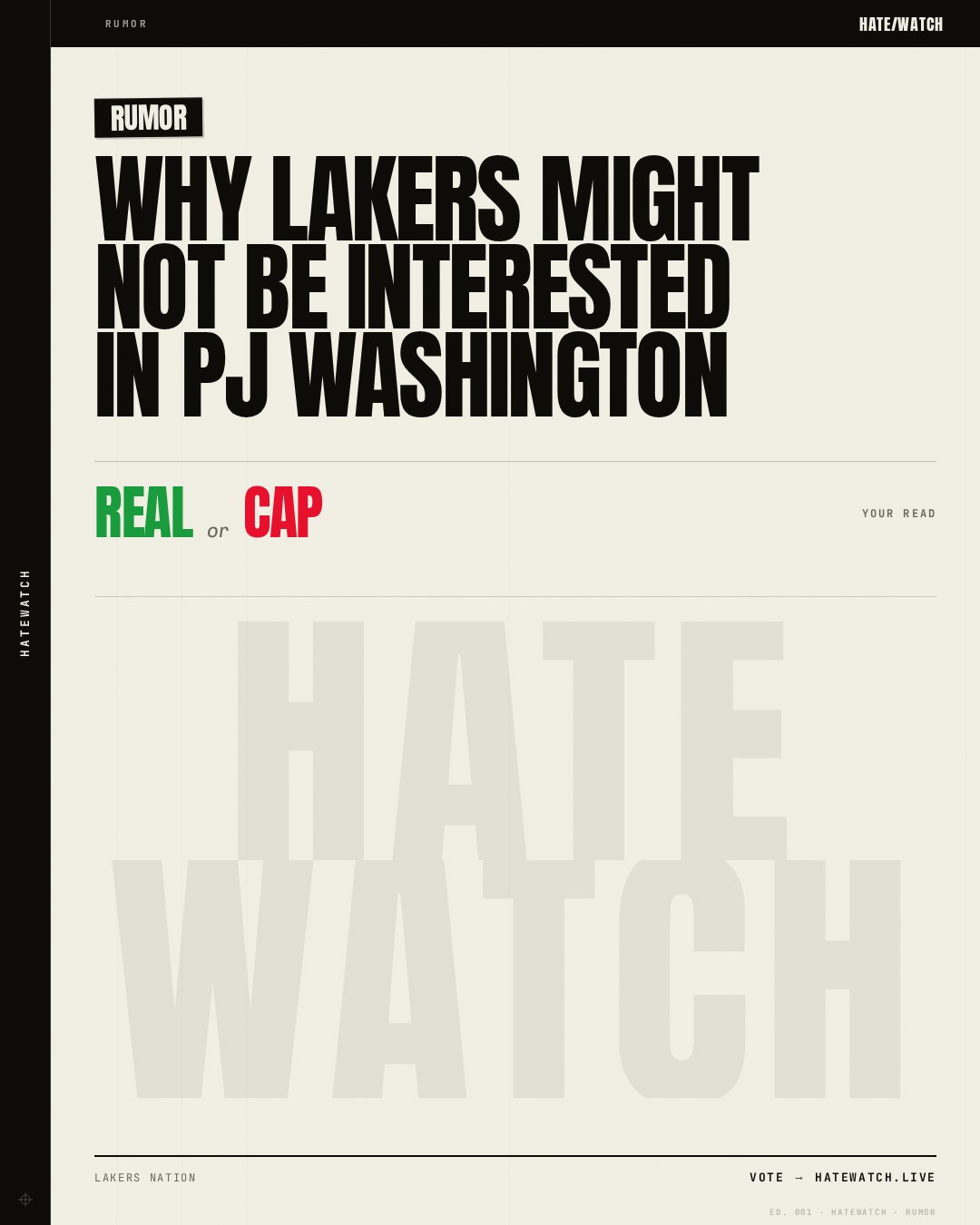 Why Lakers might not be interested in PJ Washington