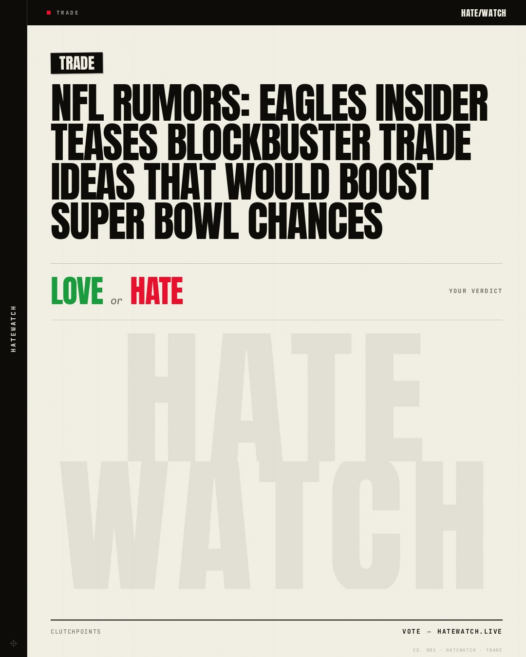 NFL rumors: Eagles insider teases blockbuster trade ideas that would boost Super Bowl chances