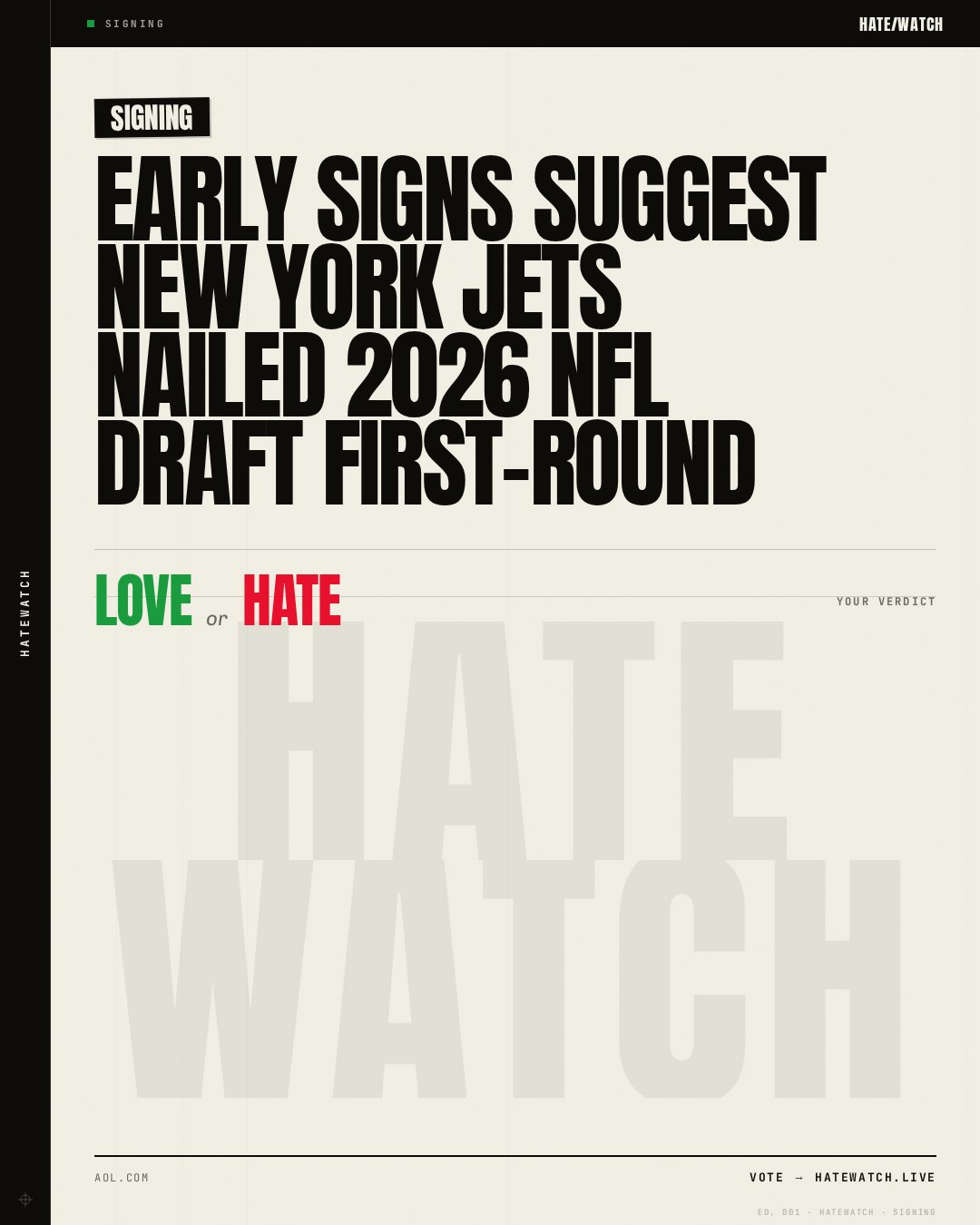 Early signs suggest New York Jets nailed 2026 NFL Draft first-round