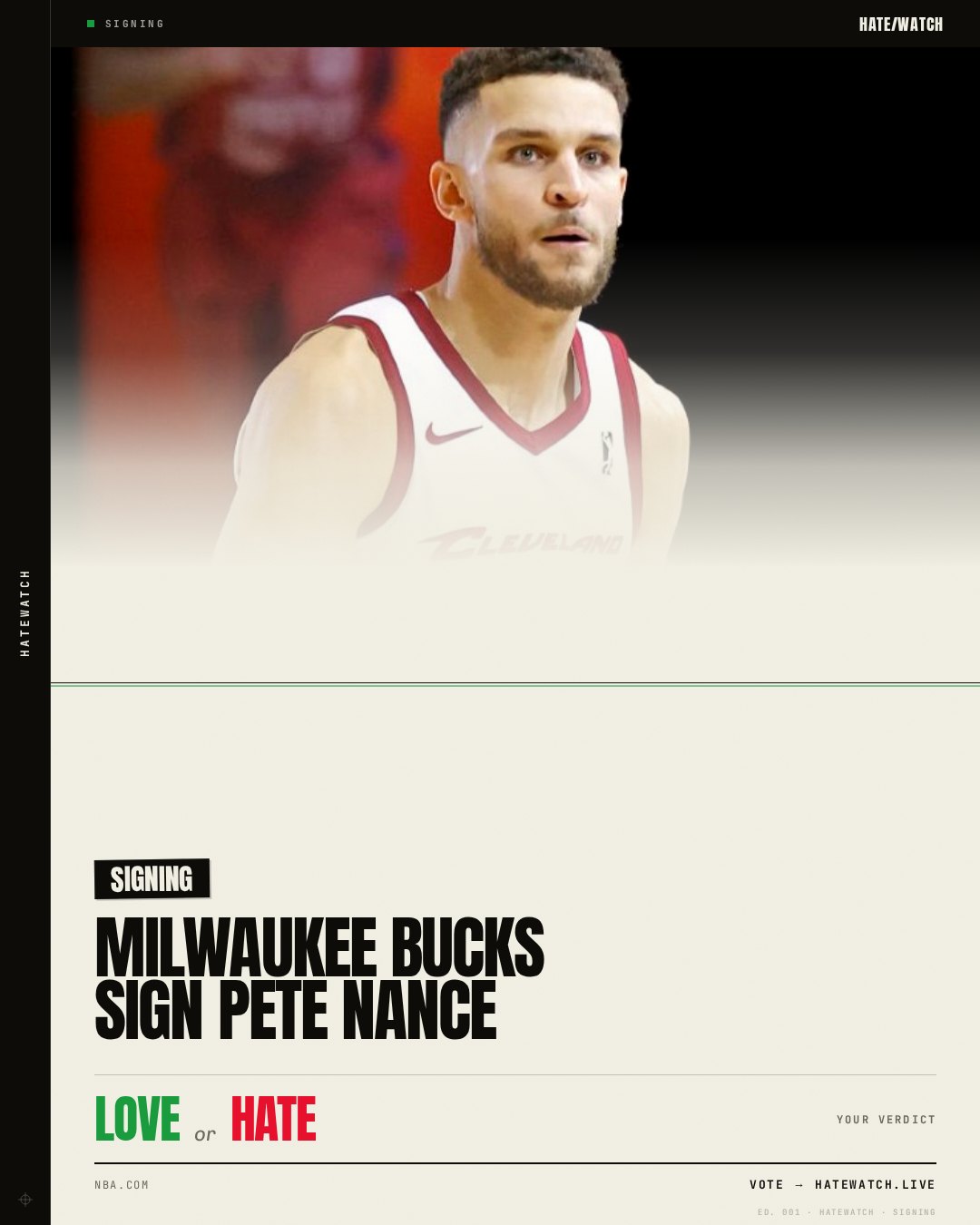 Milwaukee Bucks Sign Pete Nance