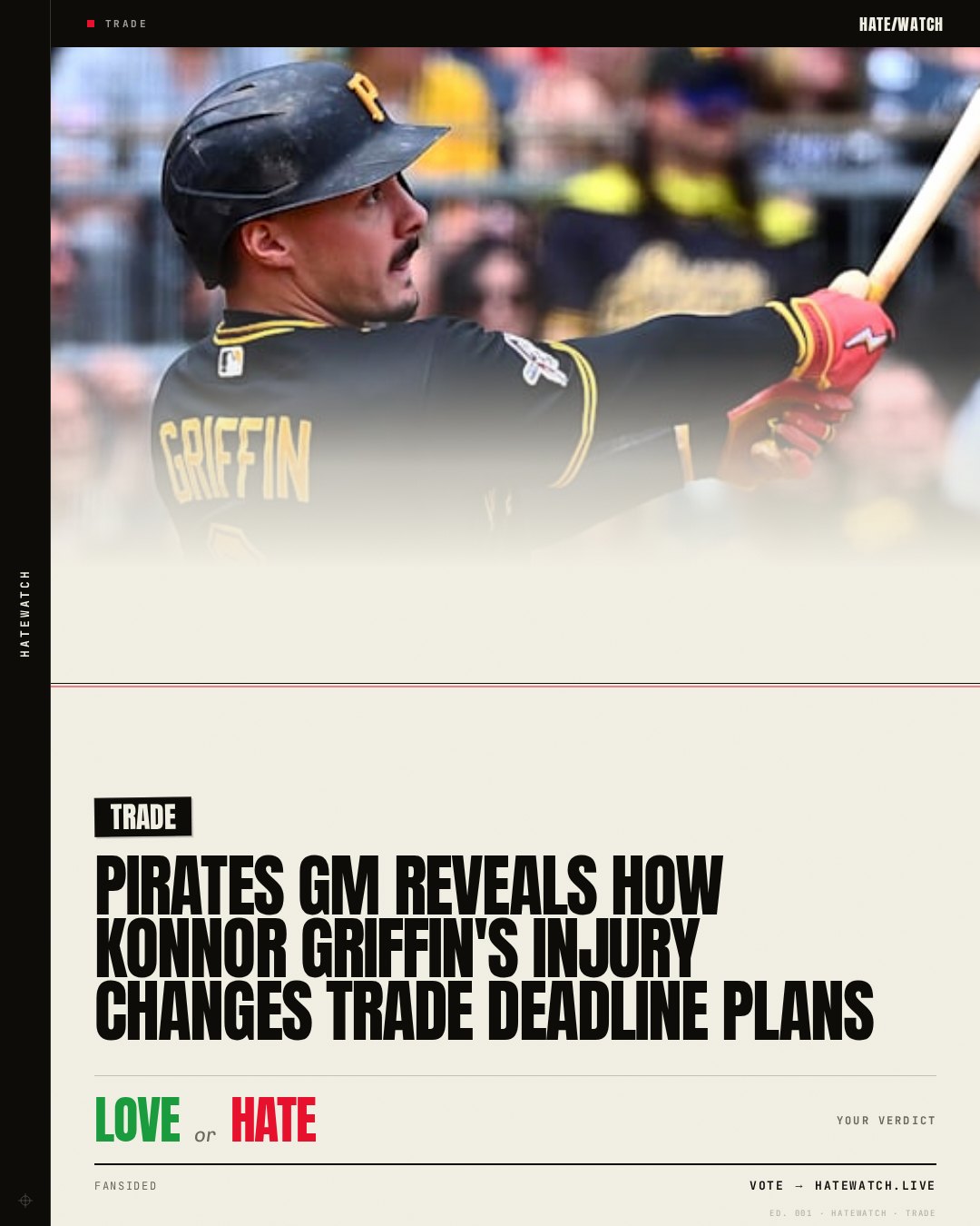 Pirates GM reveals how Konnor Griffin's injury changes trade deadline plans