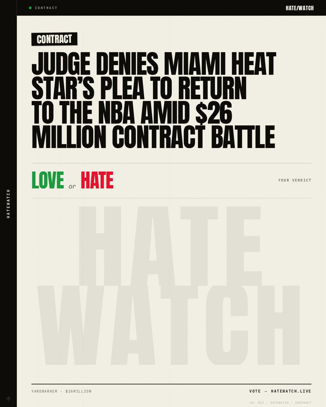 Judge Denies Miami Heat Star’s Plea to Return to the NBA Amid $26 Million Contract Battle