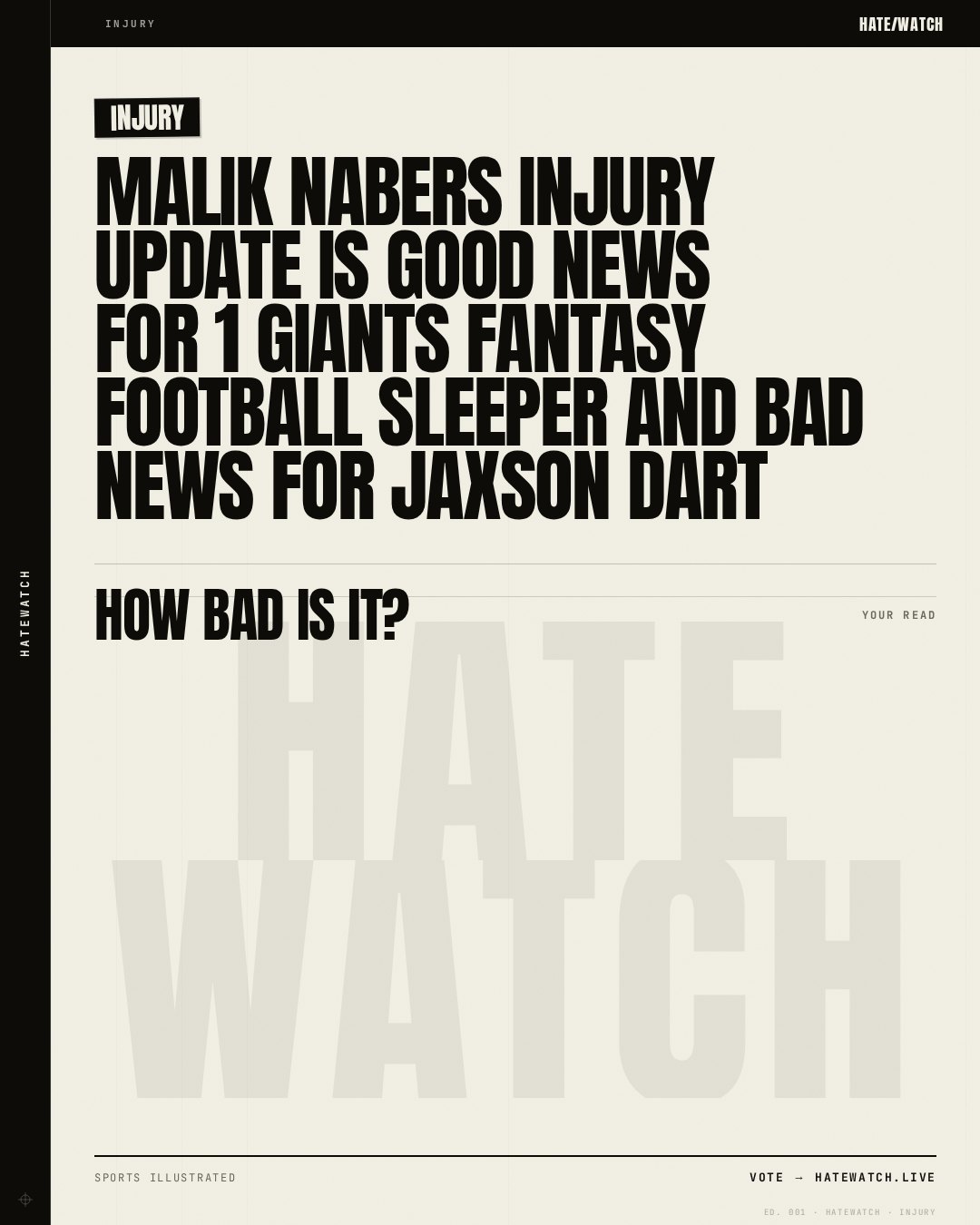 Malik Nabers Injury Update Is Good News For 1 Giants Fantasy Football Sleeper And Bad News For Jaxson Dart