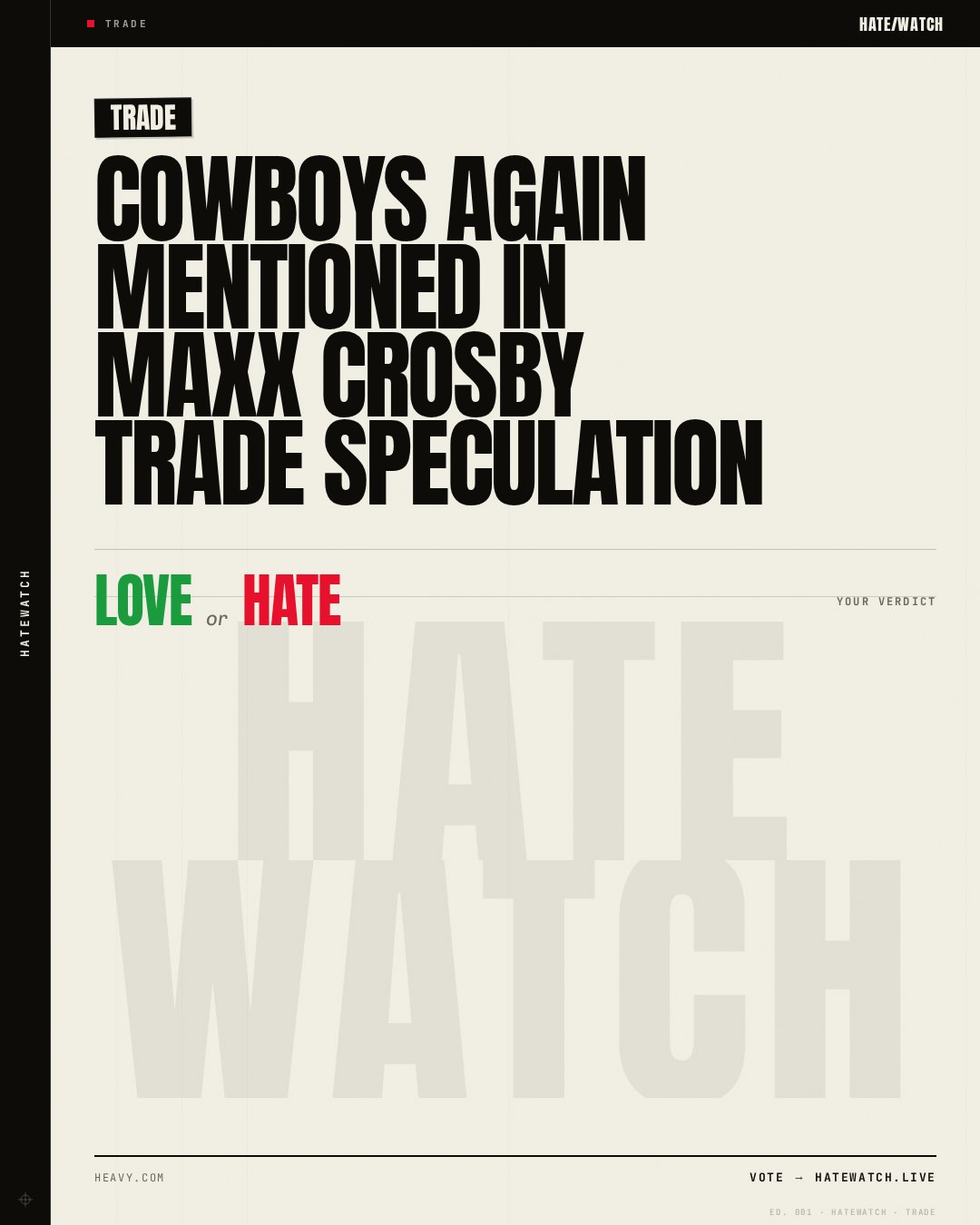 Cowboys Again Mentioned in Maxx Crosby Trade Speculation