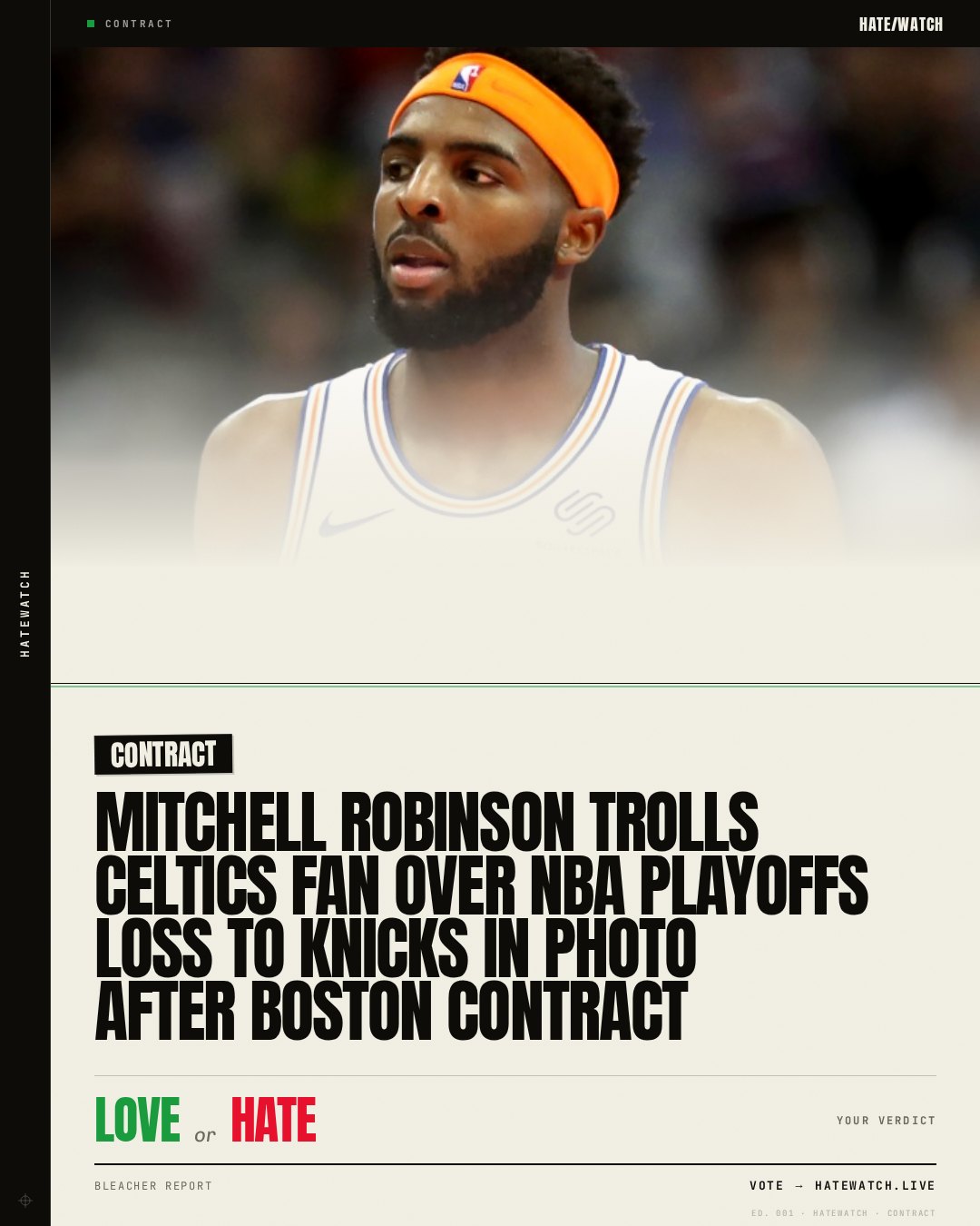 Mitchell Robinson Trolls Celtics Fan Over NBA Playoffs Loss to Knicks in Photo After Boston Contract