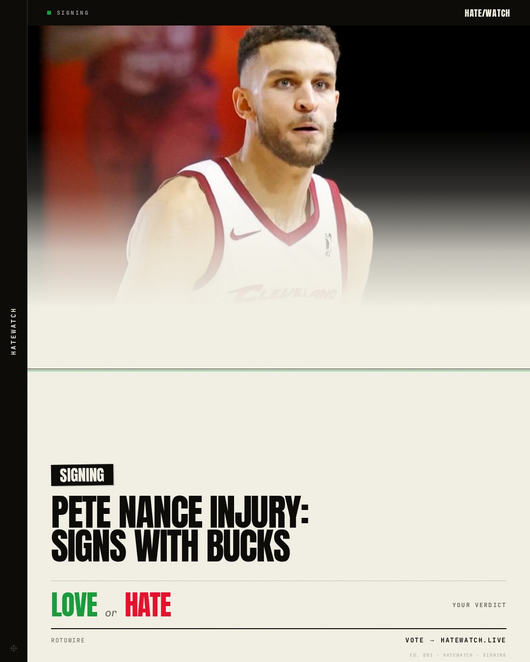 Pete Nance Injury: Signs with Bucks