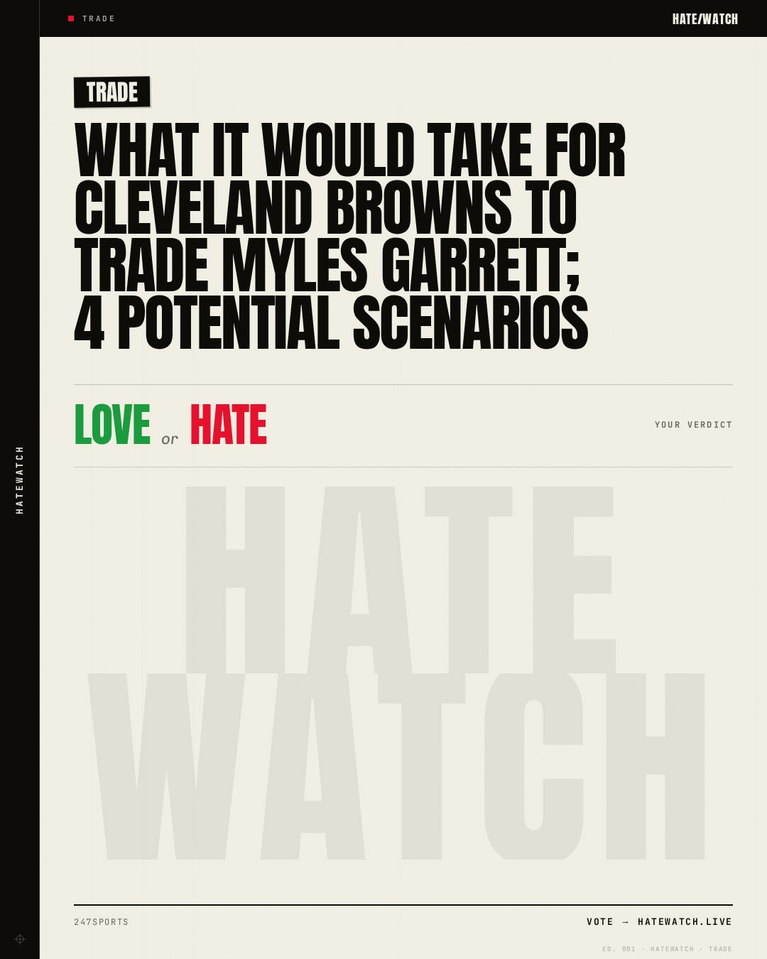 What It Would Take for Cleveland Browns to Trade Myles Garrett; 4 Potential Scenarios