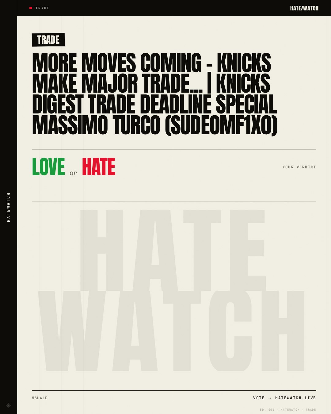 More Moves COMING - Knicks Make MAJOR Trade... | Knicks Digest Trade Deadline Special Massimo Turco (SUDEOMf1x0)