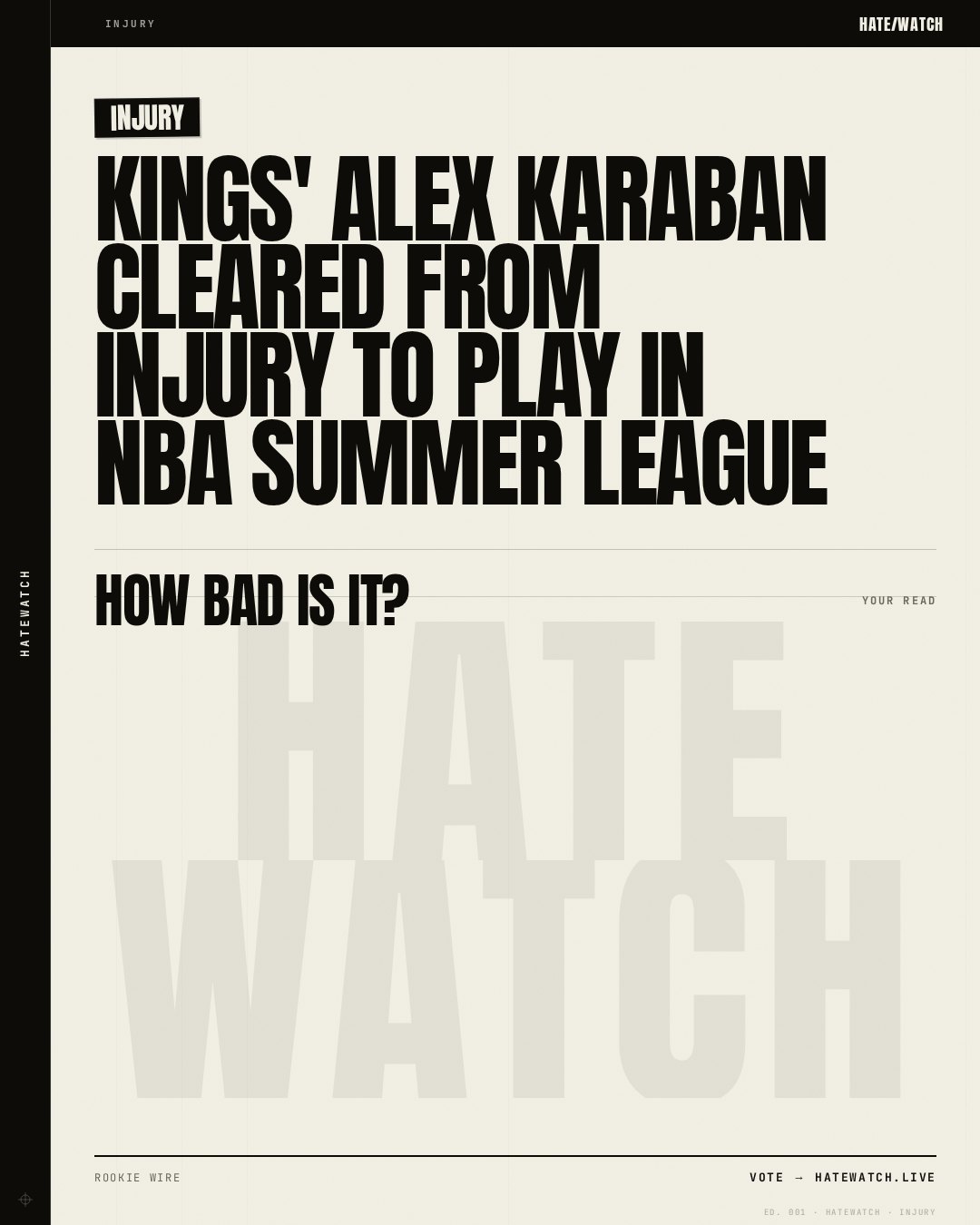 Kings' Alex Karaban cleared from injury to play in NBA Summer League