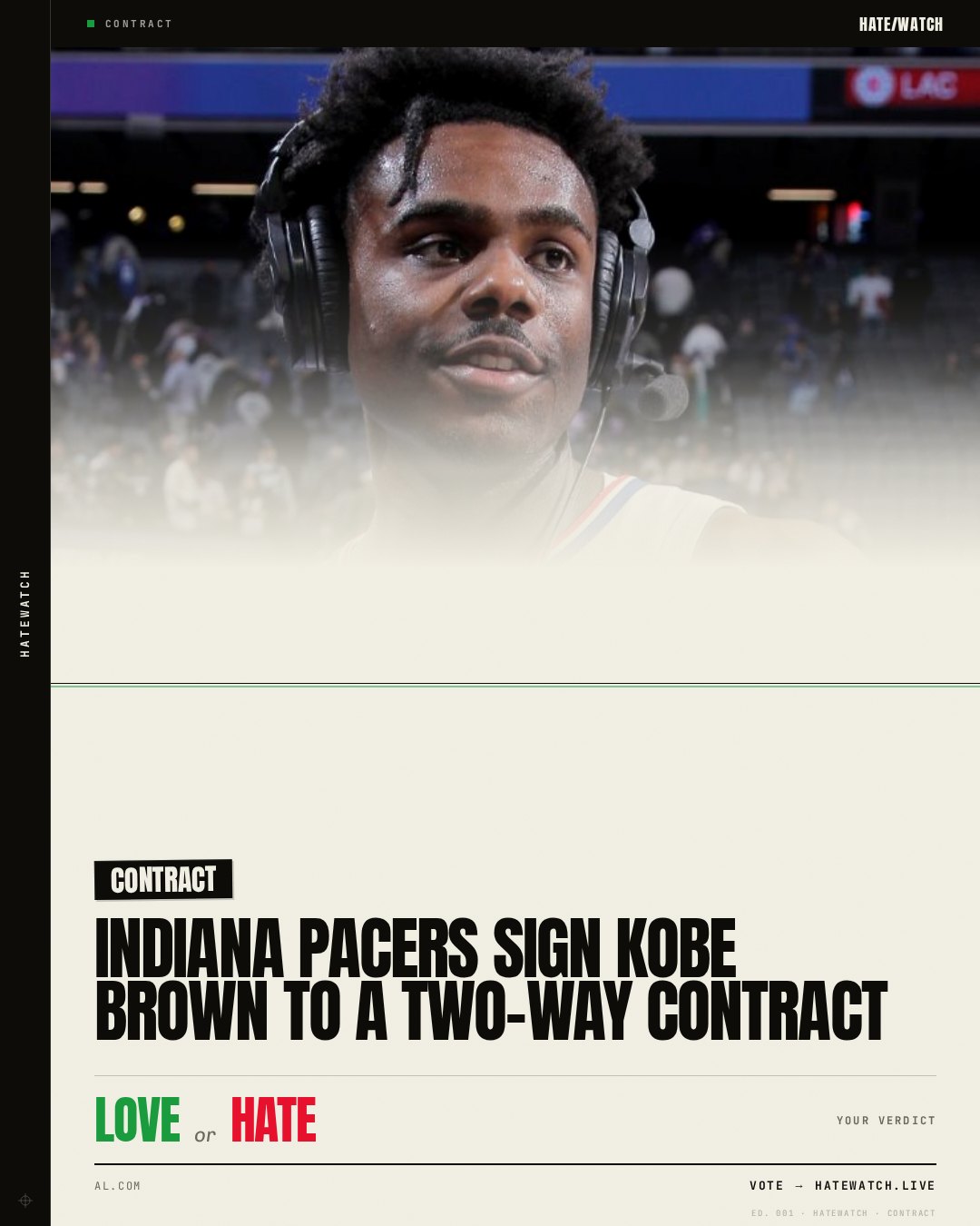 Indiana Pacers sign Kobe Brown to a two-way contract