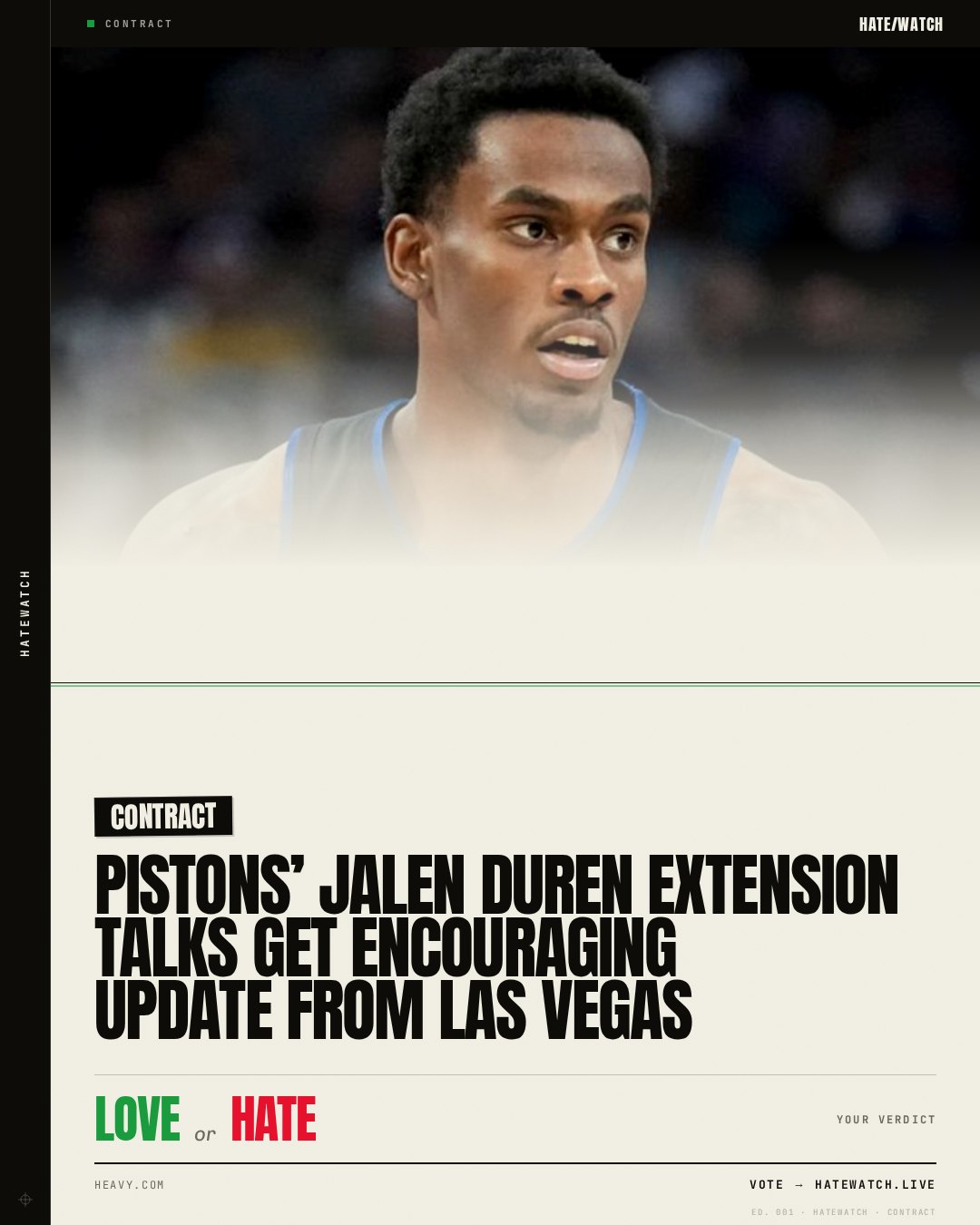 Pistons’ Jalen Duren Extension Talks Get Encouraging Update From Las Vegas