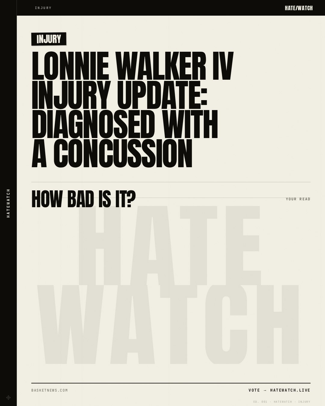 Lonnie Walker IV injury update: Diagnosed with a concussion