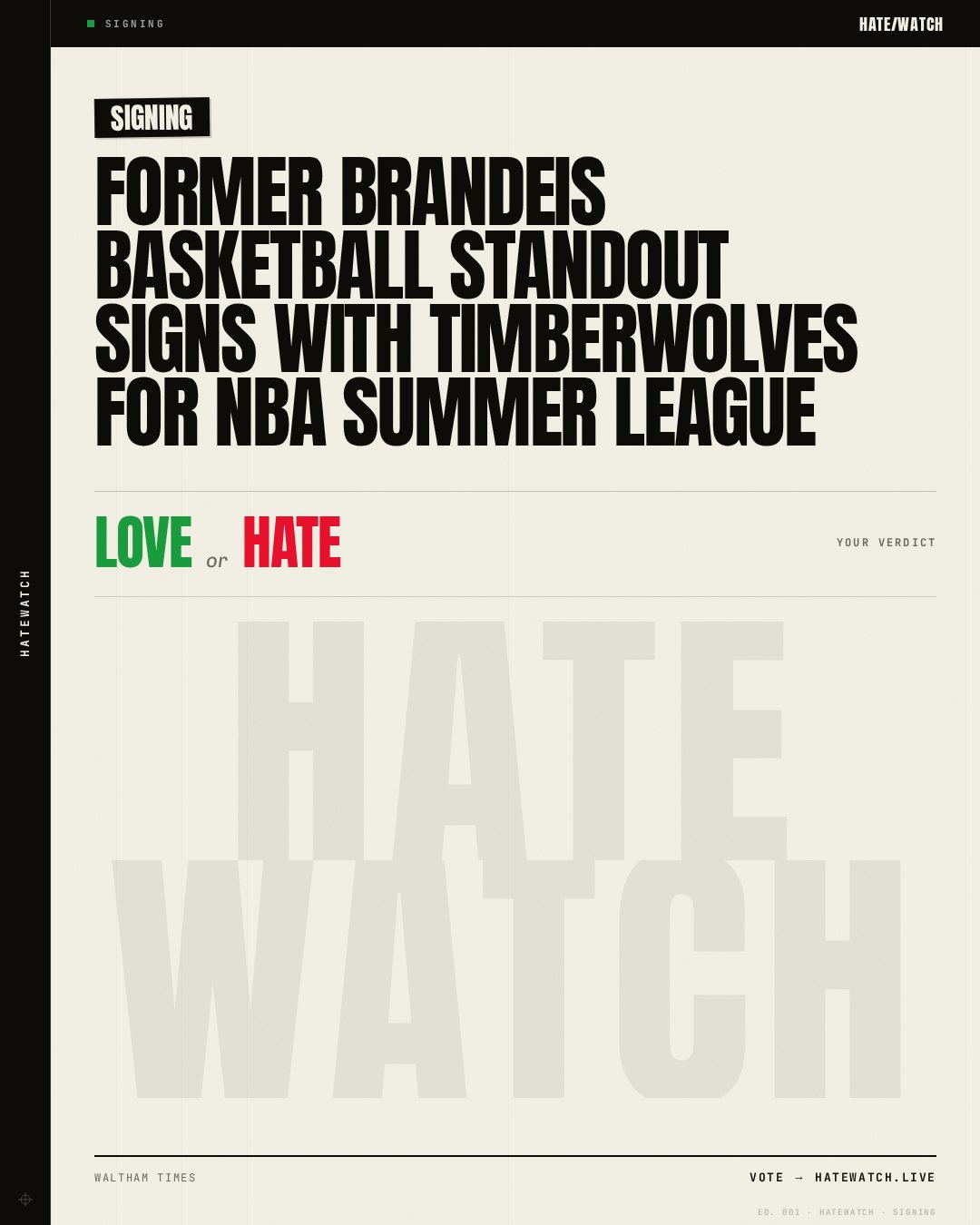 Former Brandeis basketball standout signs with Timberwolves for NBA Summer League