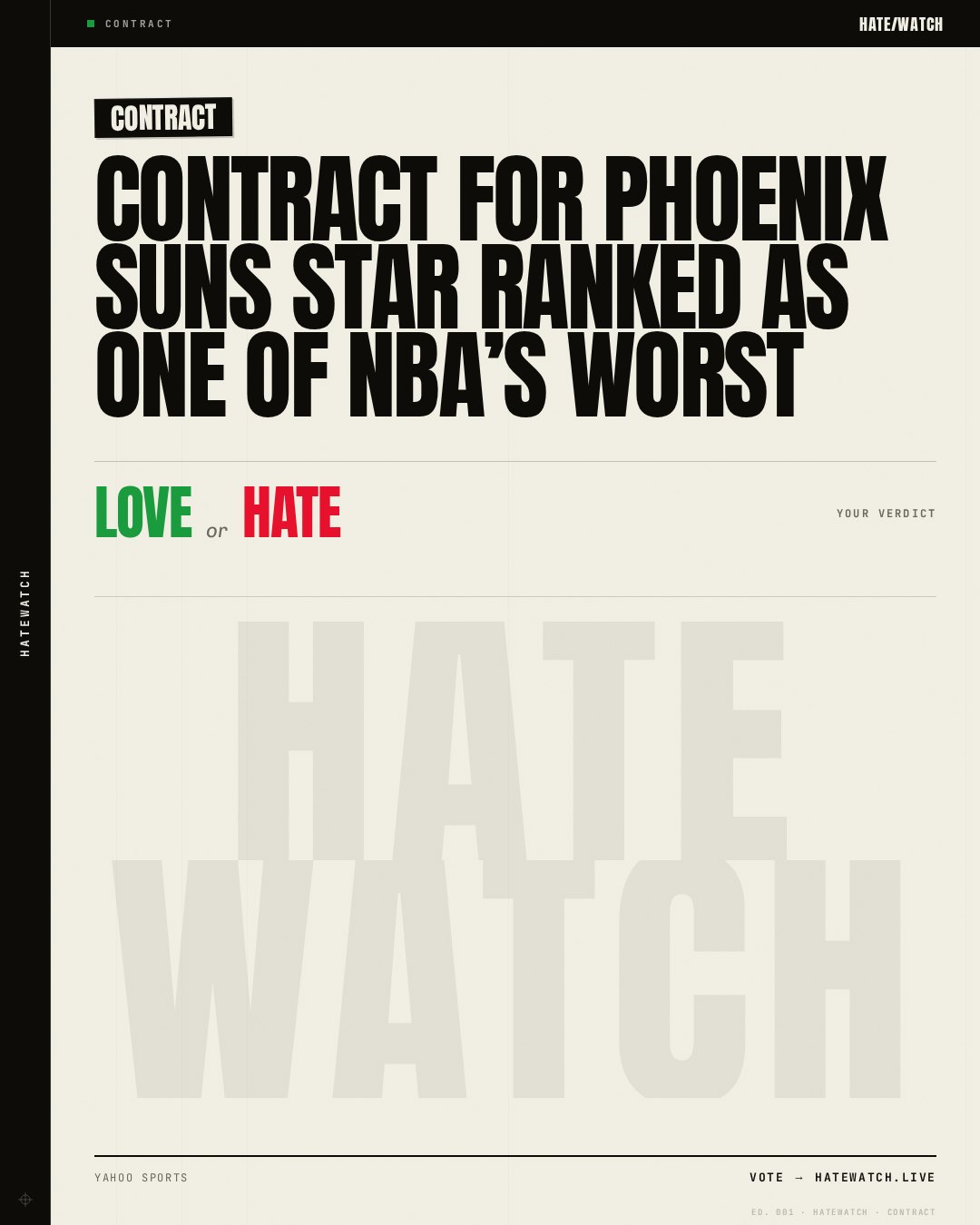 Contract for Phoenix Suns Star Ranked as One of NBA’s Worst