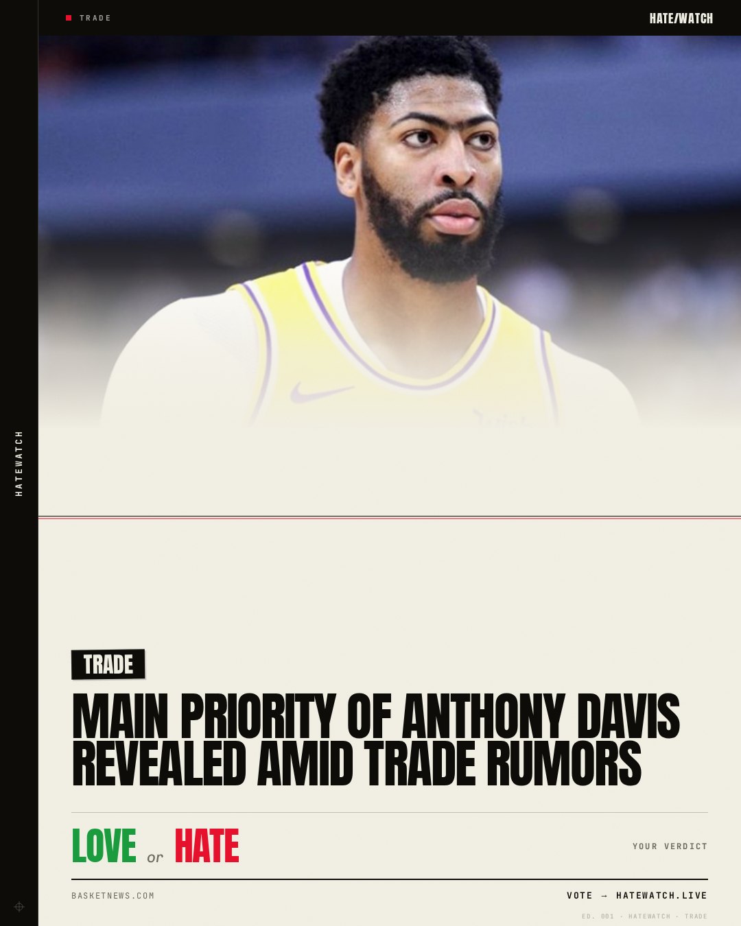 Main priority of Anthony Davis revealed amid trade rumors