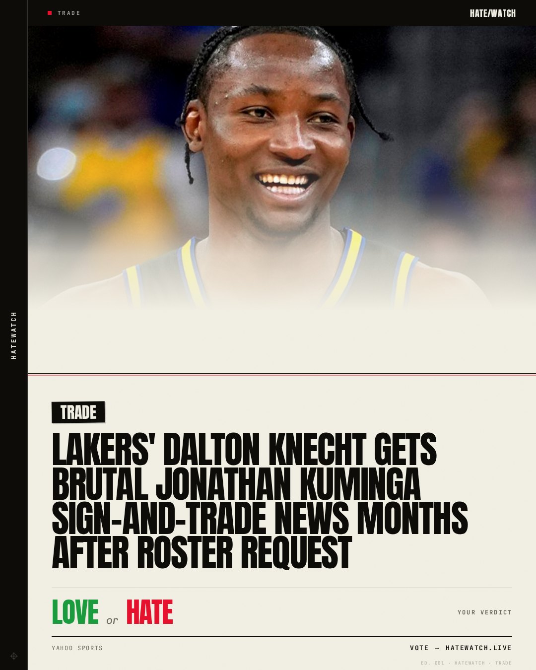 Lakers' Dalton Knecht gets brutal Jonathan Kuminga sign-and-trade news months after roster request